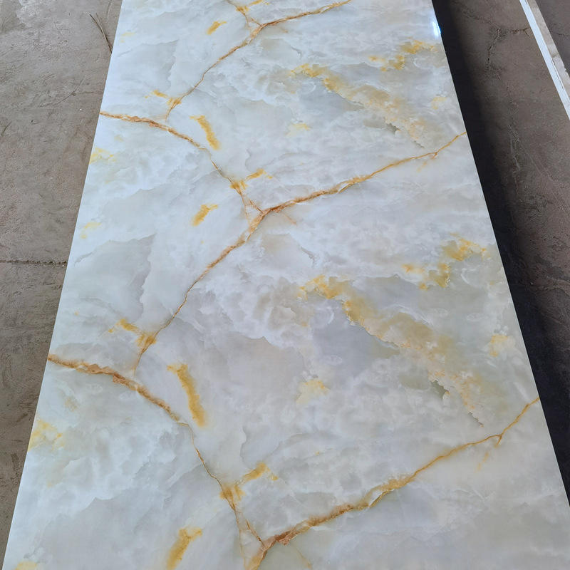 Paint-Free Wall Panel Engineering Hotel Decorative Plate UV Marble PVC Wall Panels Sheet UV Wall Panel-海智集-