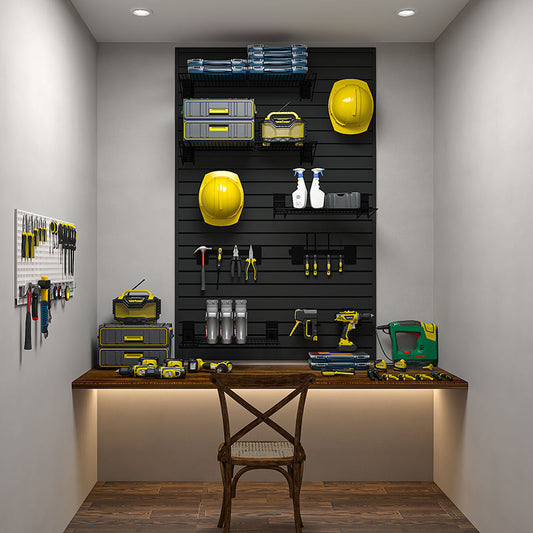 OEM Garage Tool Waterproof Wall Storage Shelves Living Room Decorations Custom Slat Wall Storage Shelf