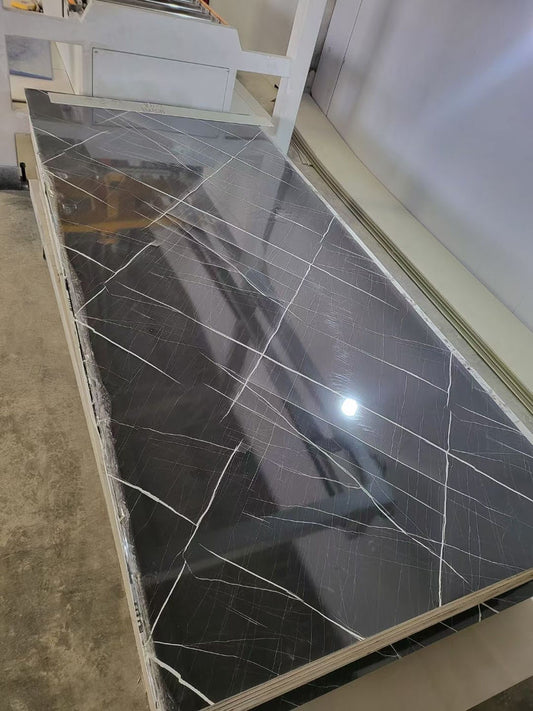 High Quality UV Marble Sheet Board Easy Installation Custom PVC Wall Panel for Hotel Decorations-海智集-