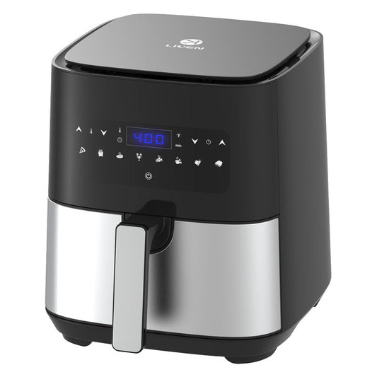 2025 Fryer Oil Free 5L Oven Commercial Digital Stainless Steel Home Use Touch Screen Air Fryer-海智集-