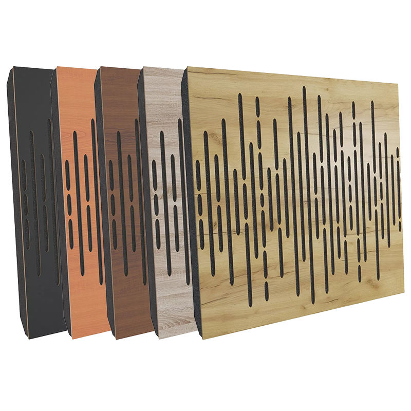 Modern 600mm x 600mm hollow pattern soundproof board, soundproof wall decoration, medium-density fiberboard custom interior design panel-海智集-