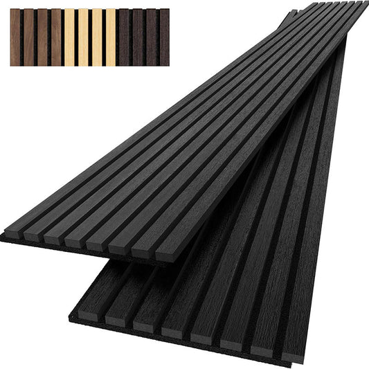 High Quality Modern Eco-Friendly Acoustic Wall Panel Decoration MDF Acoustic Slat Wall Panel Custom Acoustical Wall Panels-海智集-