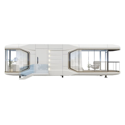 Modern Prefab Pod House Steel Space Capsule Style for Hotel Outdoor-海智集-