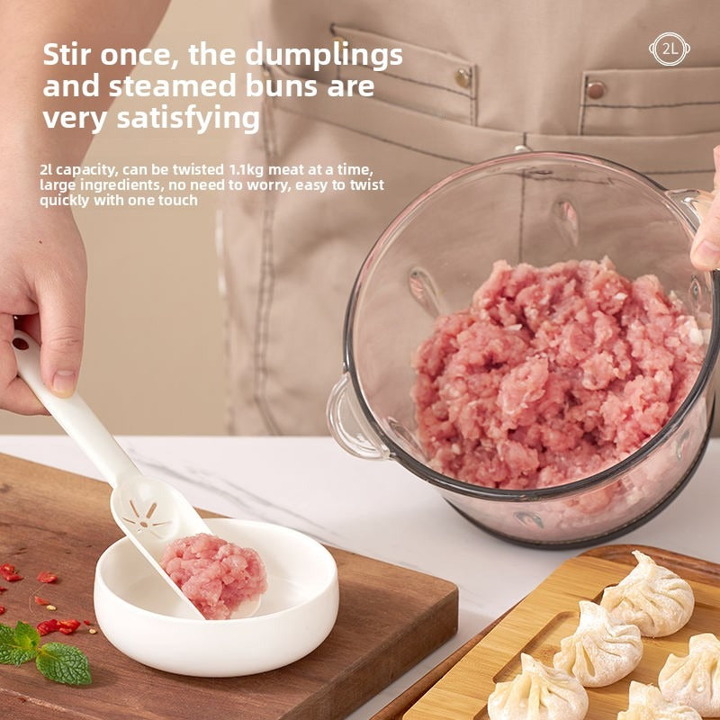 factory manufacturer household wholesale small meat chopper food stainless steel 4 blade 2l electric meat grinders for sale-海智集-