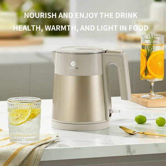 Keet warm adjust control Low silence Electric Kettle 1L Smart Steel Automatic Power Off Stainless Steel Electric Kettle-海智集-