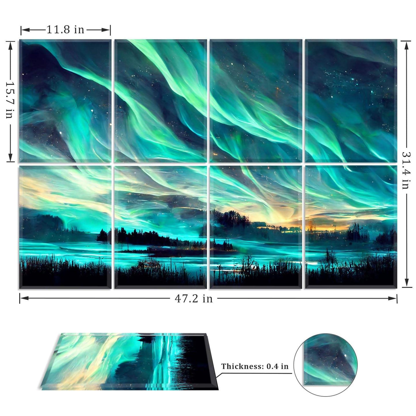 Custom Photo Fiber Polyester Art Acoustic Panels for Living Room Indoor-海智集-