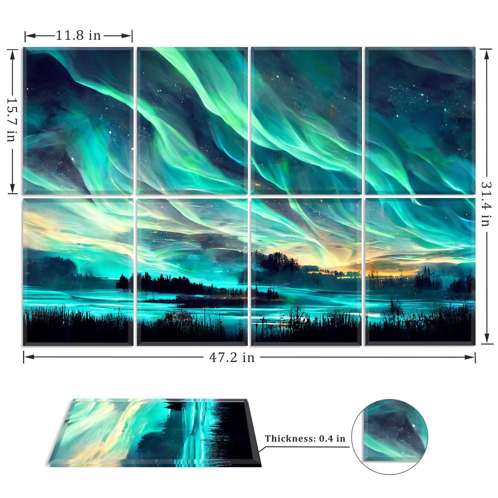 Custom Photo Fiber Polyester Art Acoustic Panels for Living Room Indoor-海智集-