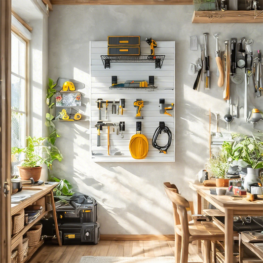 OEM Custom Single Slat Wall Panels Waterproof Wood Organizer for Office Industrial Garage Tool Storage for Interior Living Room