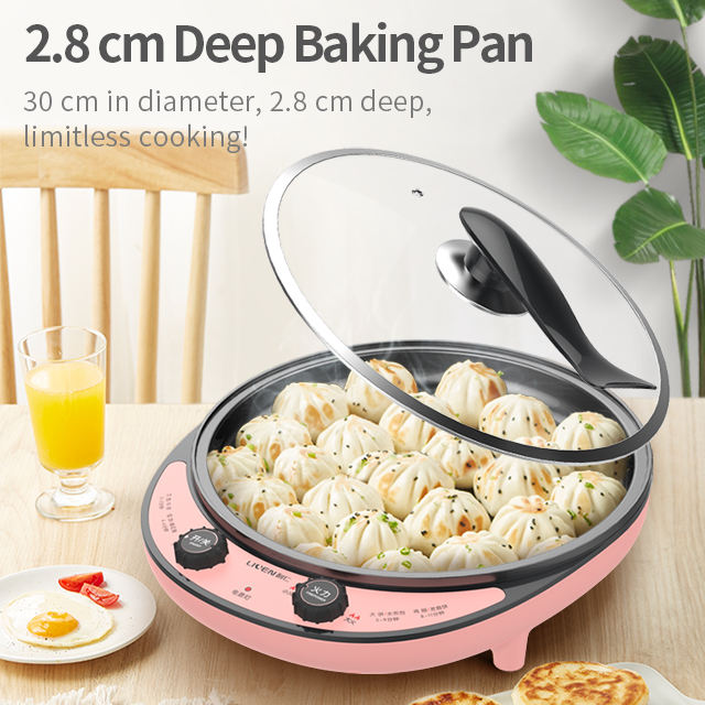 Multi Function electric frying pan with Non-stick Pan Coating hot pot function-海智集-