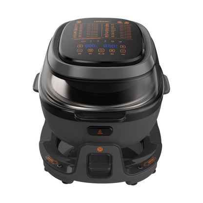 Household Smart 6L Electric Digital Control 360 degree Automatic Rotation Drum-type Design Air Fryer-海智集-