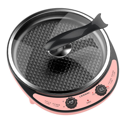Multi Function electric frying pan with Non-stick Pan Coating hot pot function-海智集-