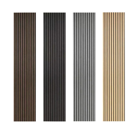 Decoracion De Alta Calidad Fsilon Paneles Insonorizados De Madera MDF Panel De Pared De Madera Acustical Personalizado-海智集-