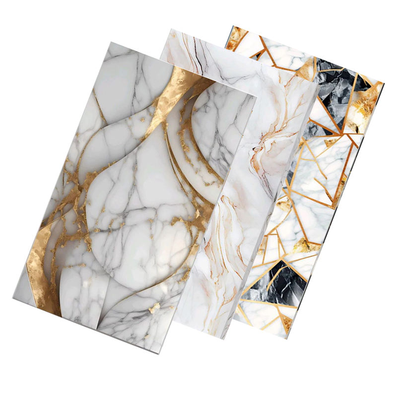 High Quality Home Decorative Pvc Wall Panel Interior Uv Pvc Marble Sheets Custom Marble Pvc Wall Panel-海智集-