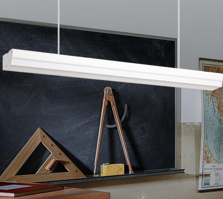 High CRI RG0 Technology Pendant Batten Lamps Led Educational Lighting for School Classroom-海智集-