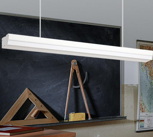 High CRI RG0 Technology Pendant Batten Lamps Led Educational Lighting for School Classroom-海智集-