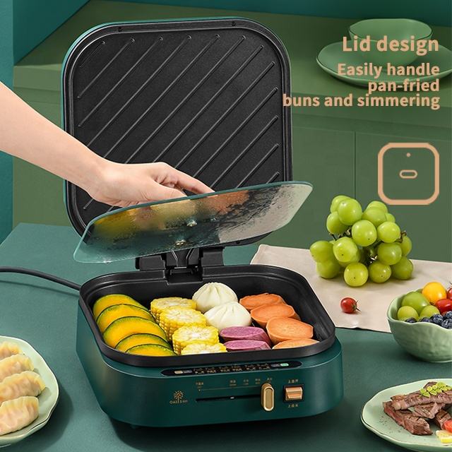 household multi function cookware set frying pan electric cooking pot non-stick electric hot pot-海智集-