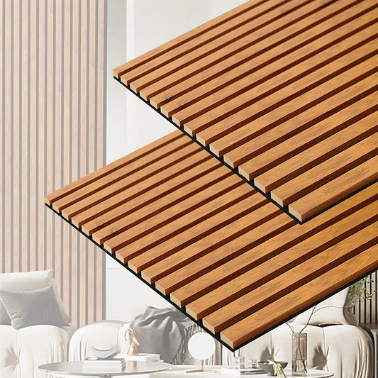 1200mmx600mm Interior Sound Absorbing Wood Veneer Wall Decoration Panel Custom Modern Acoustic Wood Wall Paneling-海智集-