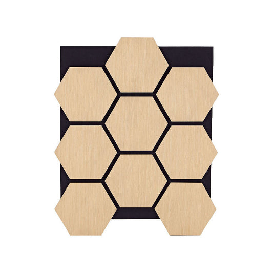 Premium Sound Absorbing Panels Hexagon Wooden Wall Tiles for Studio Apartment Decoration-海智集-