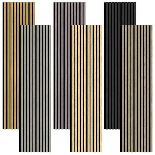 Decoracion De Alta Calidad Fsilon MDF Paneles Fonoabsorbentes Chapa De Madera Personalizada Paneles De Pared Acusticos-海智集-