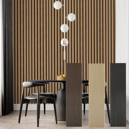 OEM Eco-Friendly MDF Chapa De Madera Panel De Pared De Listones Paneles De Pared Acusticos Personalizados-海智集-