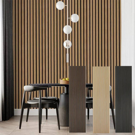 OEM Eco-Friendly MDF Chapa De Madera Panel De Pared De Listones Paneles De Pared Acusticos Personalizados-海智集-