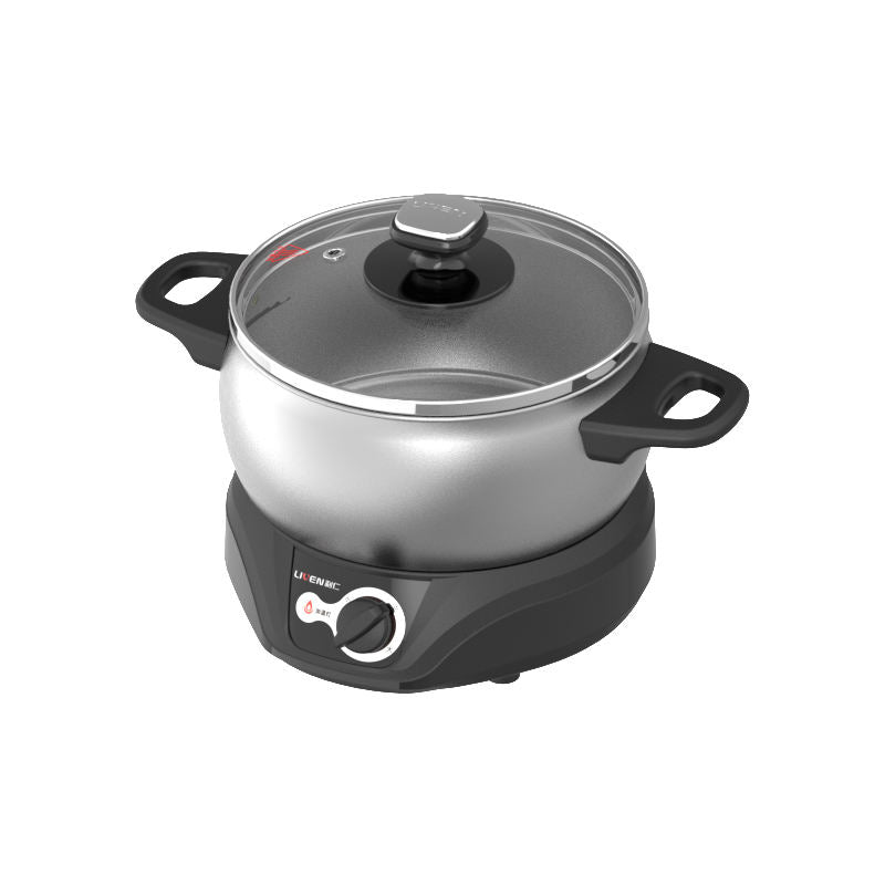 Portable Electric hot Pot Multi Functions Simple Yet Sophisticated cooking pot household Nonstick coating electric skillet-海智集-