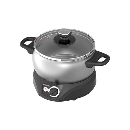 Portable Electric hot Pot Multi Functions Simple Yet Sophisticated cooking pot household Nonstick coating electric skillet-海智集-