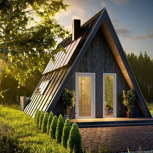 Prefab Container Villa All Weather Steel Structure Triangular House-海智集-