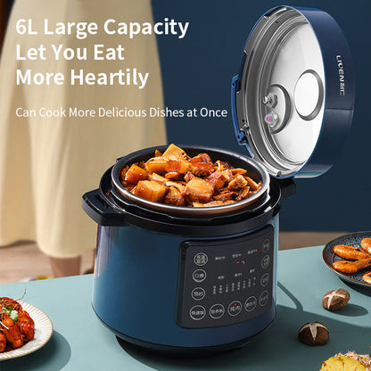 Touch key control 5L 6L 8L 10L 12L instant electric pressure cooker model multifunctional cooker-海智集-