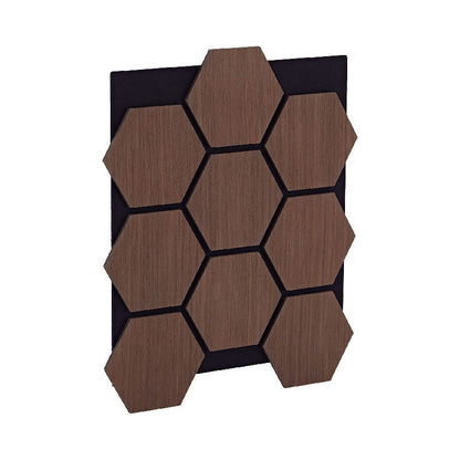 High Quality Decorative Hexagonal Acoustic Wall Panel MDF Flat Noodles Wall Covering for Noise Reduction-海智集-