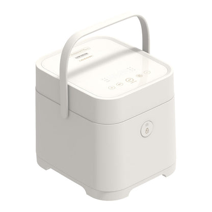 Small Multi Cooker Pot Heating Electric Cooking Rice Cooker 2 Litre New Style Portable Travel Stainless Steel Cylinder 400W 220-海智集-
