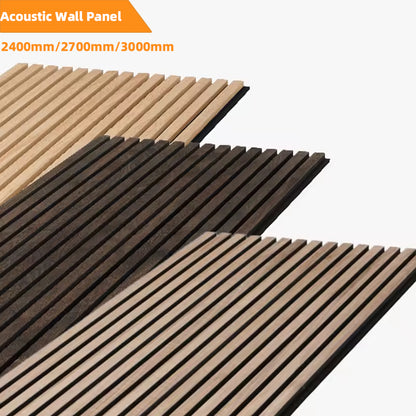 High Quality Modern Interior Studio Office Sound Proof Panels for Wall Custom Grooved Acoustic Wall Panel-海智集-