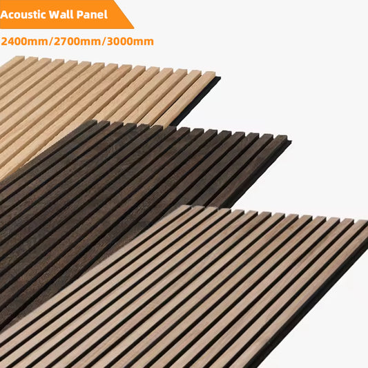 High Quality Modern Interior Studio Office Sound Proof Panels for Wall Custom Grooved Acoustic Wall Panel-海智集-