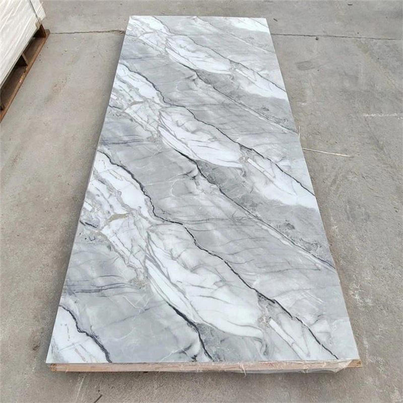 High Quality Bedroom Living Room 3d Uv Marble Sheet Uv Marble Wall Panel Easy Installation Custom Pvc Wall Panel-海智集-