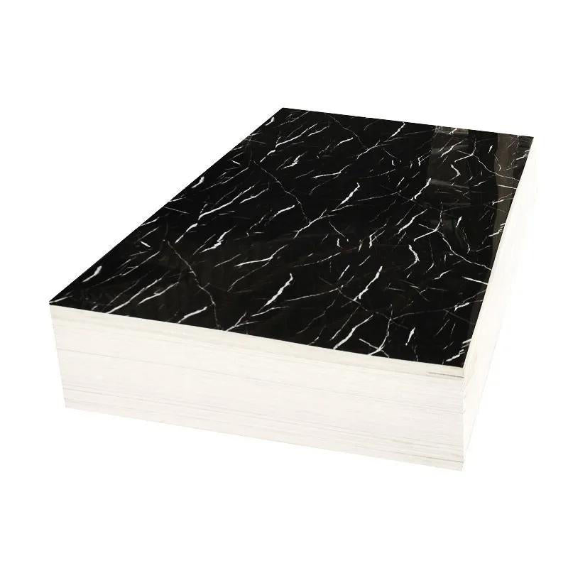 High Quality Waterproof Dining Room Living Room 3d Pvc Uv Marble Sheet Interior Uv Pvc Marble Sheet Custom Pvc Wall Panel-海智集-