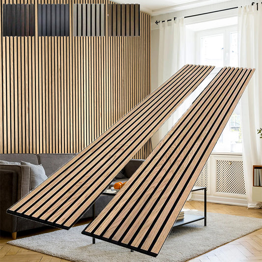 High Quality Modern Interior Acustic Wall Panel Decoration MDF Acoustic Wood Wall Panel Custom Wooden Acoustic Wall Panel-海智集-