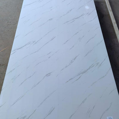 1220*2440mm High Gloss Modern Waterproof PVC Marble Sheet Wall Panel Indoor Decor UV Board for Apartments Moisture-Proof-海智集-
