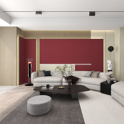 Custom Solid Color Panel Wooden Grain Pvc Wpc Wood Plastic Composite Cladding Wall Panels Wall Interior-海智集-