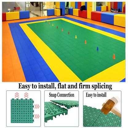 High Density DIY PP Suspended Floor UV Resistant Plastic Flooring for Playground-海智集-