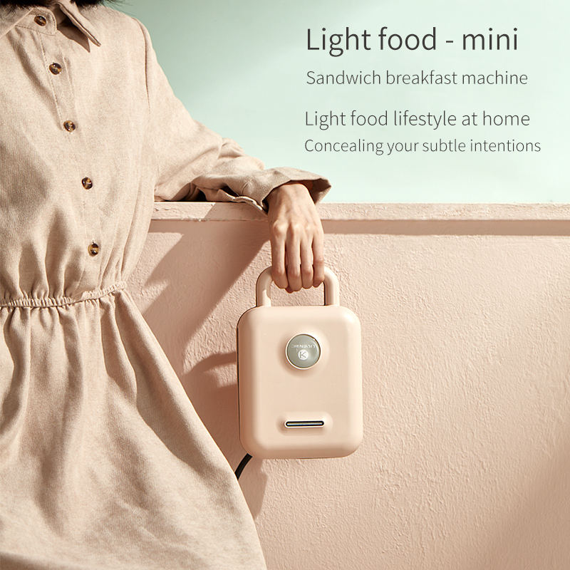 Detachable Mini Waffle Maker Breakfast Sandwich Maker Toaster 3 In 1 Non Stick Sandwich Maker-海智集-