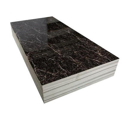 High Quality Waterproof Bedroom Living Room Pvc Marble Sheets Uv Decorative Pvc Panel Wall Custom Pvc Wall Panel-海智集-