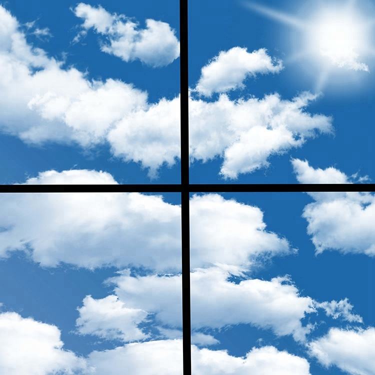 Blue Sky Recessed Led Panel Light Ceiling Lamp Fake Window-海智集-