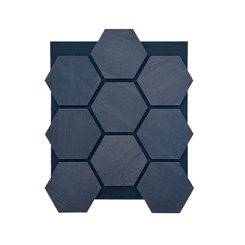 Artistic 3D Hexagon Acoustic Wall Panels High-Performance Noise Reduction Wood MDF Panels for Home Commercial Use-海智集-
