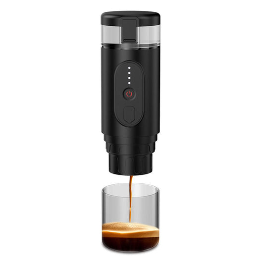 Electric Travel Espresso Machine Portable self heating American Coffee latte Maker Compatible with Coffee powder and Capsules-海智集-