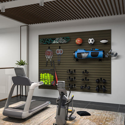 OEM Garage Tool Home Storage Slatwall Panels Custom Wpc Wall Board Custom Wpc Slat Wall Panels