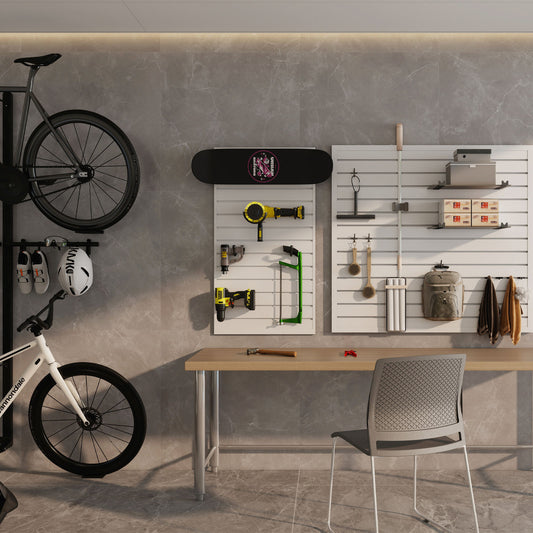 OEM Garage Tool Wall Storage Shelves Interior Living Room Custom Waterproof Slat Wall Storage Organizer Panels