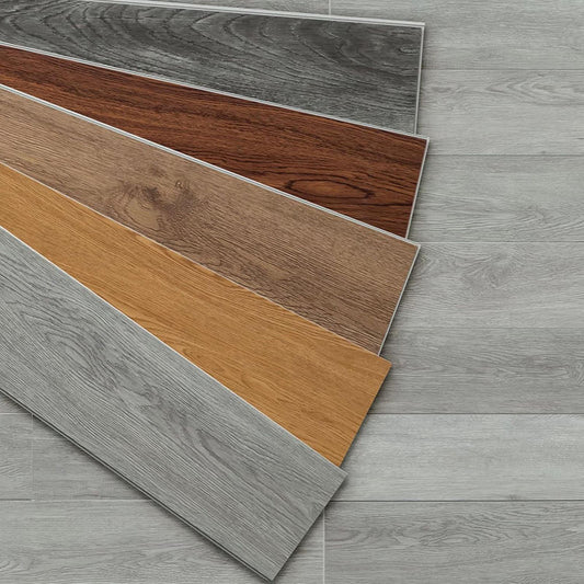 High Quality Slip Resistant Mute 1220mmx184mm SPC Click Lock Vinyl Plank Flooring 4mm 5mm 6mm Thickness SPC Rigid Flooring-海智集-