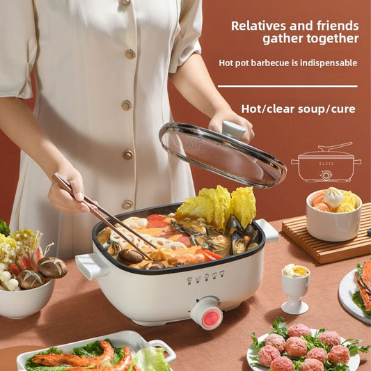 Household Electric Quick Heat Hot Plate1200W Fashionable Design Multi Function Hot Pot-海智集-