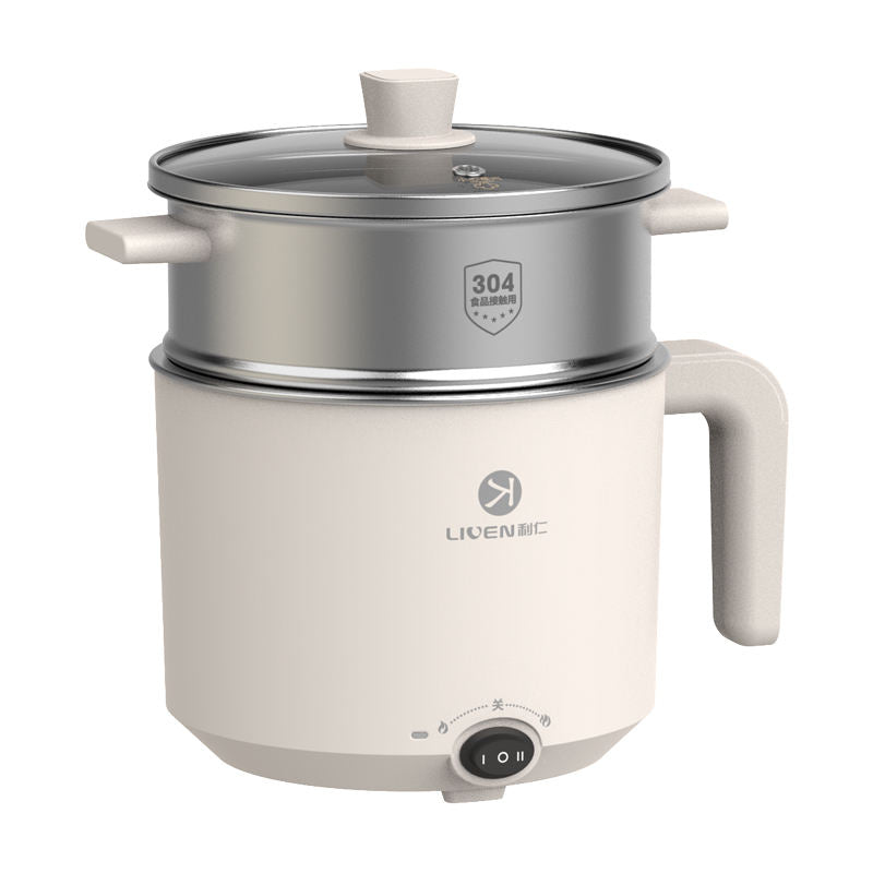 Wholesale 2025 Hot Sale White Smart Cooker 1.8L Hot Pot Electric Cooking Pot with Steamer Rack-海智集-