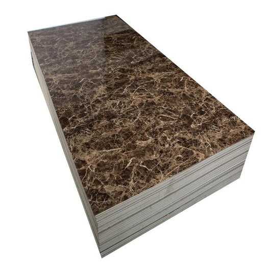 High Quality Waterproof Bedroom Living Room Pvc Uv Marble Sheet Interior Decoration Pvc Marble Wall Panel Custom Pvc Wall Panel-海智集-
